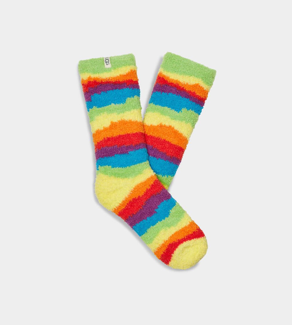 Ugg Pride Cozy - Mens Socks - Rainbow Stripes - NZ (4507GZUEP)